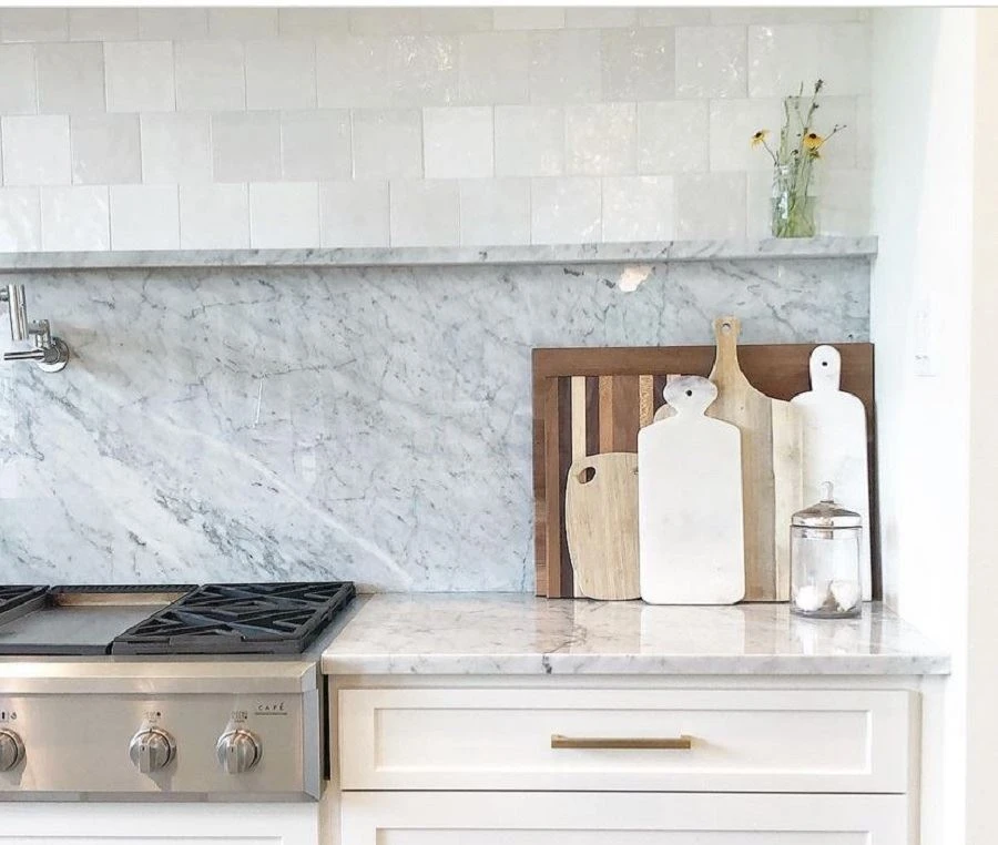 venatino marble backsplash tile