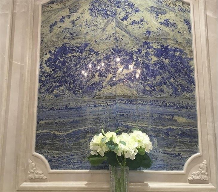 Luxury Bluen Marble wall