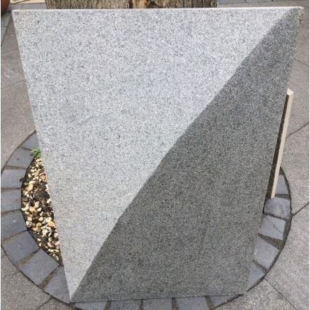 mid grey granite paving slabs flamed