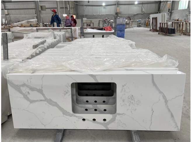 Bianco White Calacatta Quartz Countertops Price