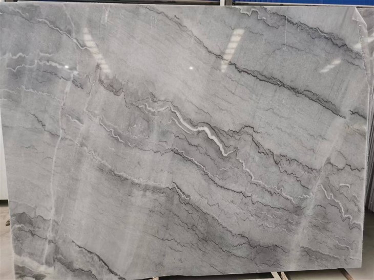 Bruce Grey Marble Slabs For Countertop , Flooring And Wall.