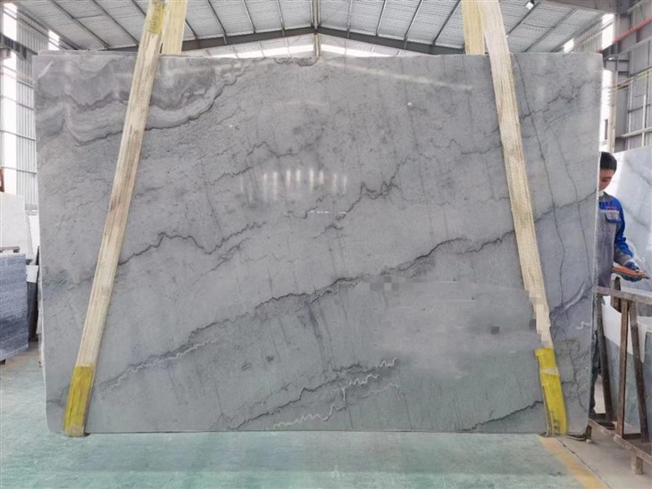Bruce Grey Marble Slabs For Countertop , Flooring And Wall.