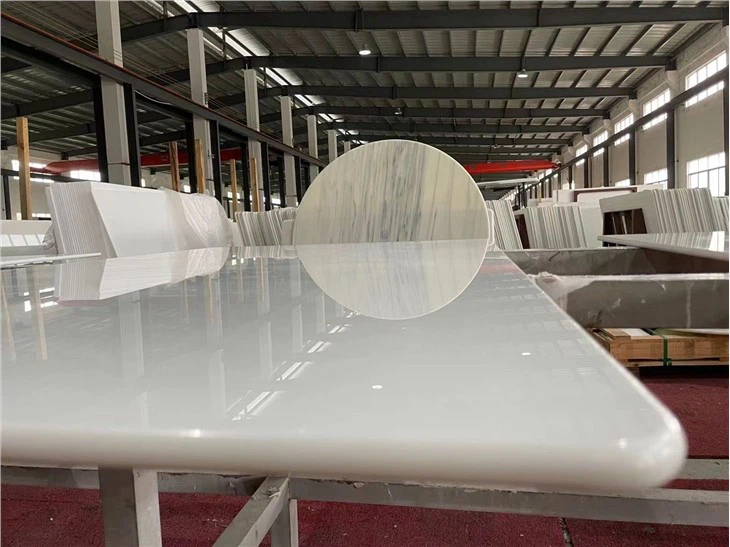 Cala Catta White Nanog Glass Table Tops