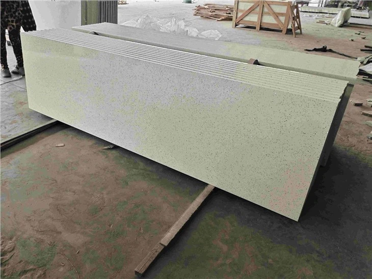 Galaxy White Engineered Quartzs Slabs For Countertops