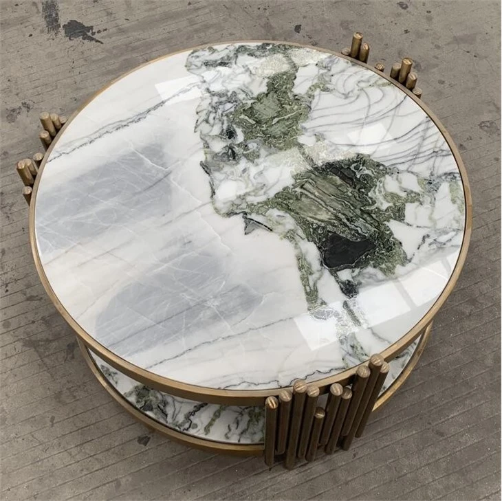 Modern Green Natural Marble Tabletops