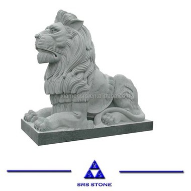 屋外のための中国の石の大理石のライオンの動物の彫像